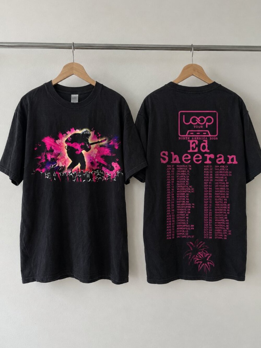 Ed Sheeran Loop Tour North America 2026 T-Shirt Reprint